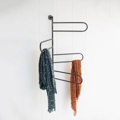 4 Hook Rotating Wall Towel Rack