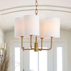 4 Light Shaded Chandelier