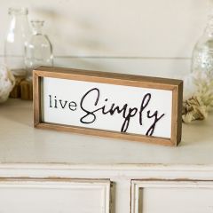 Live Simply Cottage Sign