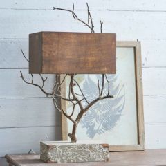Rustic Tree Branch Lamp