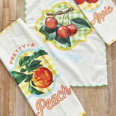 Farm Fresh Fruit Tea Towel Set of 3