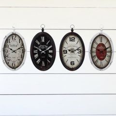 Old Fashioned Wall Clocks Set of 4