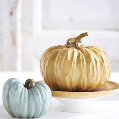 Decorative Harvest Pumpkin Set of 2