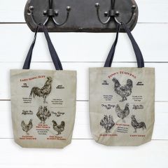 Chicken Graphic Tote Bag Set of 2