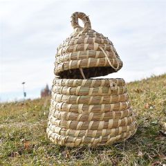 Decorative Willow Bee Hive Basket