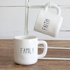 Faith And Family Inspirational Mugs Set of 2