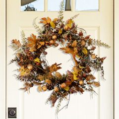 Fall Foliage and Acorn Wreath