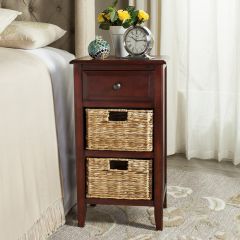 2 Basket Drawer Side Table