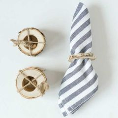 Check and Stripe Country Cloth Napkins Set of 4