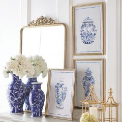 French Country Framed Vase Print Collection Set of 3