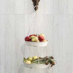 2 Tier Hanging Metal Produce Trays