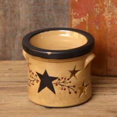 Primitive Star Country Candle Holder Set of 2