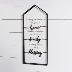 Home Family Blessing Wall Sign