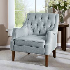 Vintage Inspired Button Tufted Armchair