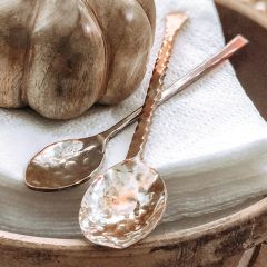 Hand-Forged Copper Spoons Set of 2
