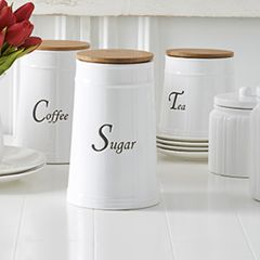Ceramic Kitchen Canisters Set of 3