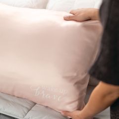 Blush Satin Pillow Case