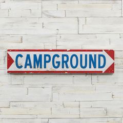 Campground Arrow Sign
