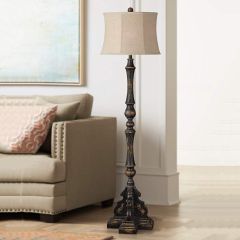 Ornate Farmhouse Floor Lamp