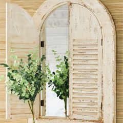 Arched Shutter Wall Mirror