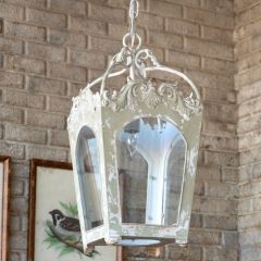 Rustically Ornate Single Bulb Chandelier