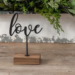 Love Cutout Word Sign On Stand