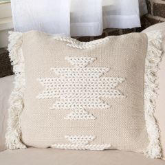 Hand Woven Braided Pattern Accent Pillow