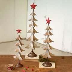 Metal Trees With Vibrant Stars Set of 3
