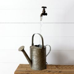 Faucet and Watering Can Fountain