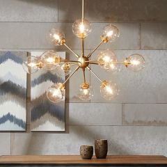 Contemporary Glass Bulb Chandelier