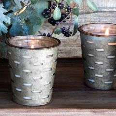 Autumn Spice Olive Bucket Candle