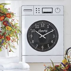 Retro Washing Machine Wall Clock