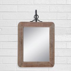 Wood Mirror With Bracket