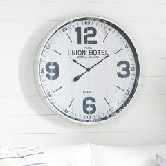 Simple Industrial Round Wall Clock