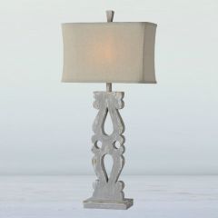 Painted Spindle Lamp