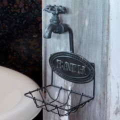 Vintage Inspired Water Faucet Soap Holder