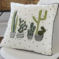 Cotton Cactus Pillow