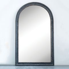 Dark Wood Framed Wall Mirror