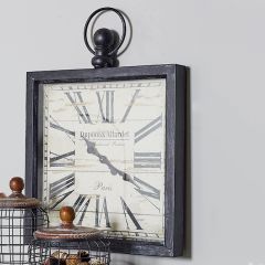 Vintage Inspired Oversized Farmhouse Wall Clock