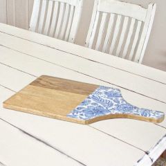 Jemmi Blue and White Decal Cutting Board