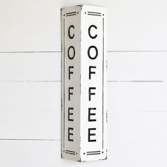 2 Sided Vertical COFFEE Sign