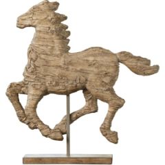 Running Horse Statue On Stand 1