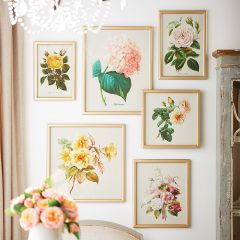 6 Piece Array of Flowers Framed Print Collection
