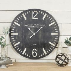 Weathered Wood Wall Clock