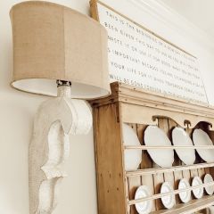 Pale Architectural Beauty Corbel Sconce