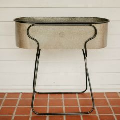 Galvanized Beverage Tub With Stand