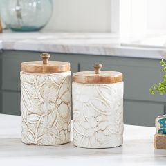 Textured Decorative Canisters