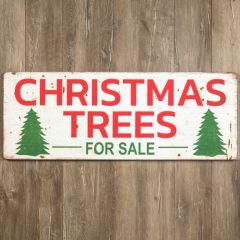 Christmas Trees For Sale Wooden Sign