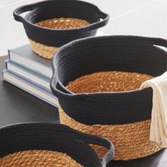 Seagrass And Jute Rope Basket Set of 3