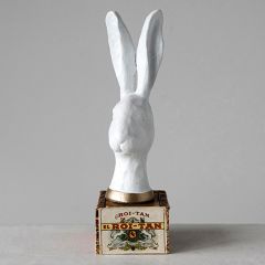 Rabbit Head Tabletop Statue